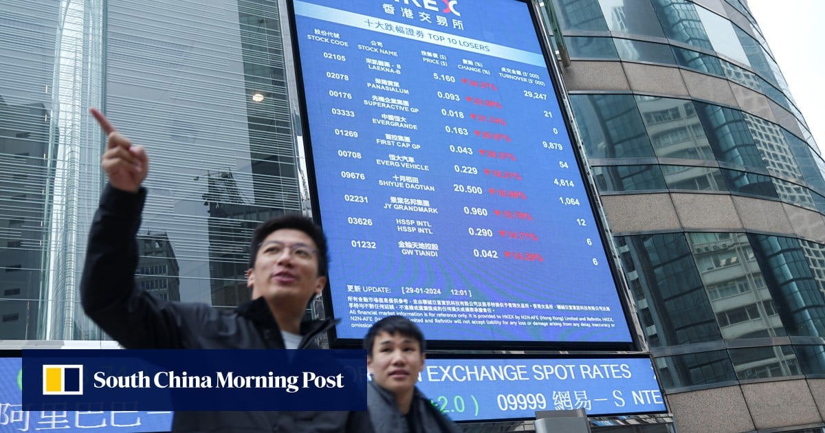 Hong Kong stocks slip in worst January since 2016 on BYD earnings miss, weak China manufacturing outlook