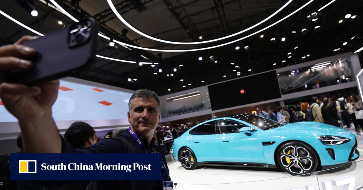 Xiaomi CEO Lei Jun teases price of SU7 electric car as showrooms in China begin displaying vehicle