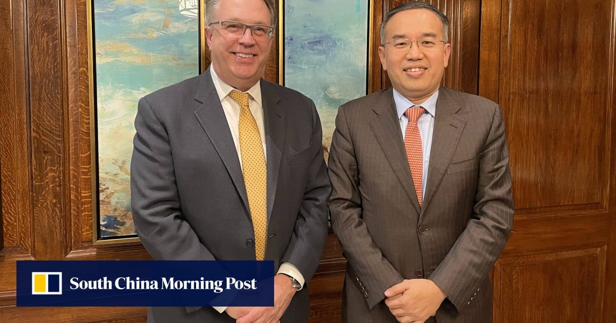 Christopher Hui in New York to promote Hong Kong’s superconnector role in meetings with likes of Michael Bloomberg, Fed CEO