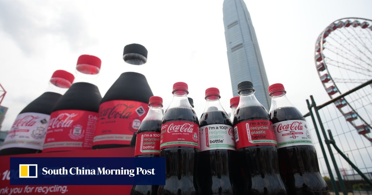 Coca-Cola launches 500ml bottles made from 100% recycled plastic in Hong Kong as it cuts environmental footprint